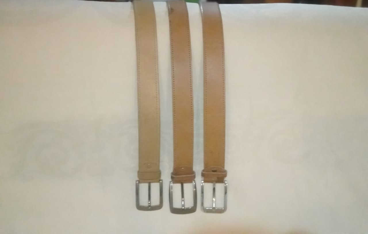 Natural Dyed Leather Belts